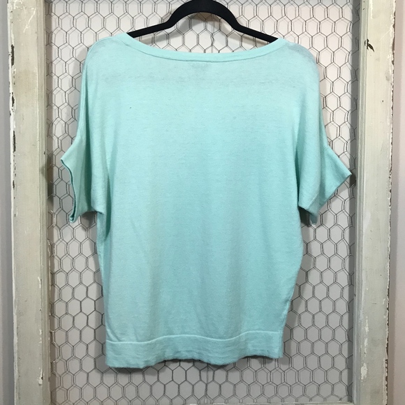 Ann Taylor Short Sleeve Sweater- Mint Color - Picture 3 of 3
